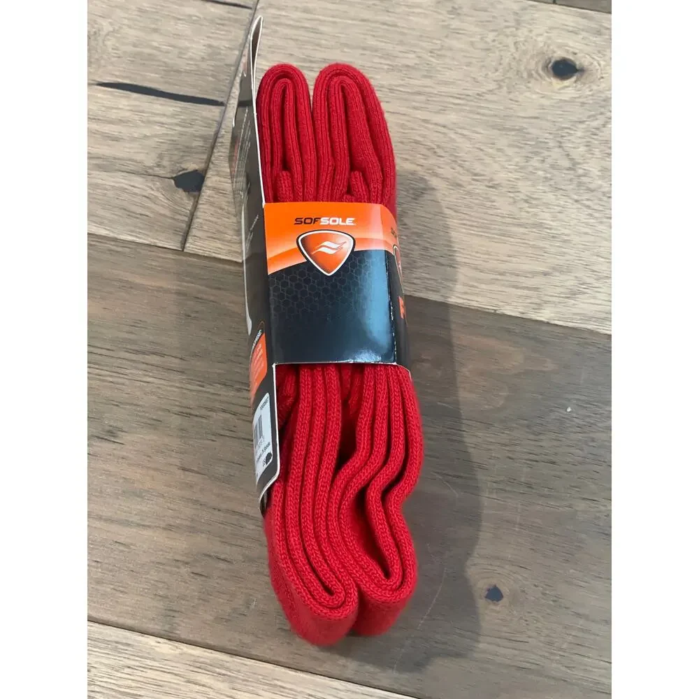 Men’s Performance Football Socks – Red – Size Large (NWT)